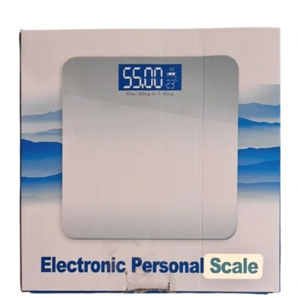 🆕- Stylish digital scale with a pink and blue gradient design. New in Box.